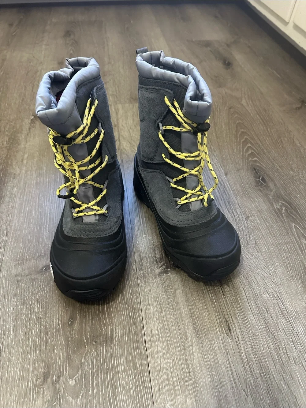 The North Face Red Fleece-Lined Insulated Boot Interior